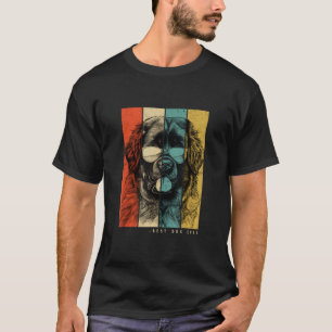 Vintage Leonberger Hundemama Vater Kinder Männer F T-Shirt
