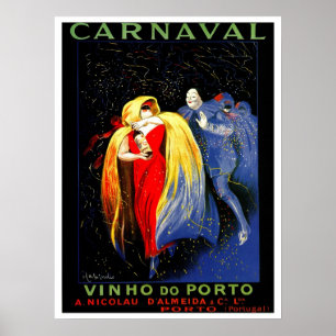 Vintage Leonetto Cappiello carnival porto ad Poster
