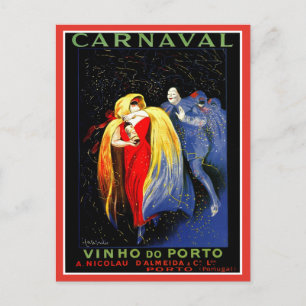 Vintage Leonetto Cappiello Karneval Porto Anzeige Postkarte