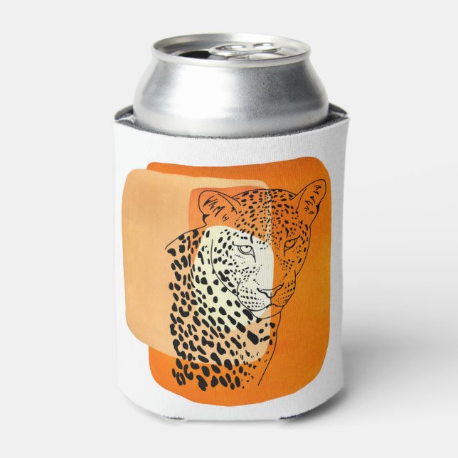 Vintage Leopard  Dosenkühler (Kanne Vorderseite)