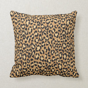 Vintage Leopard-Druckhaube  Kissen
