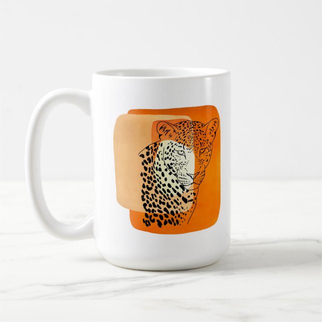 Vintage Leopard  Kaffeetasse (Links)