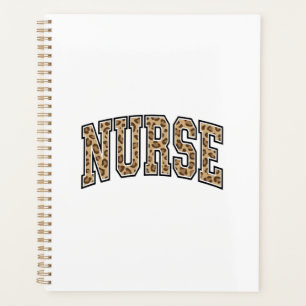 Vintage Leopard Nurse Varsity Shirt Design_1 Planer