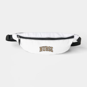 Vintage-Leoparden-Krankenschwester-Varsity-Shirt-D Bauchtasche