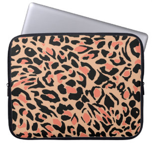 Vintage Leopardenmuster-Design Laptopschutzhülle