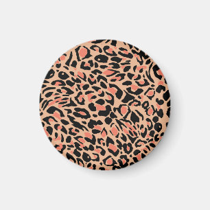 Vintage Leopardenmuster-Design Magnet