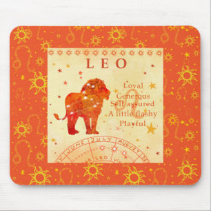 Vintage Leozodiakzüge Mousepad