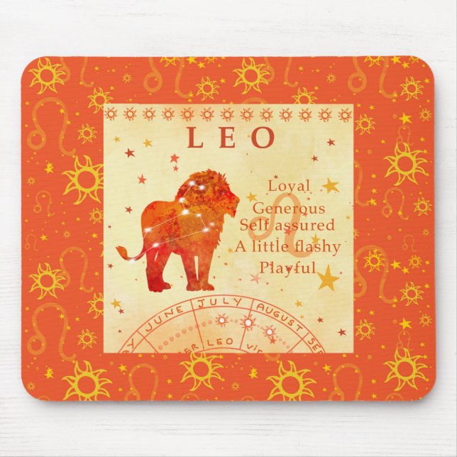 Vintage Leozodiakzüge Mousepad (Vorne)