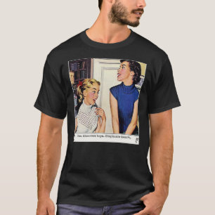 Vintage Lesbian Illustration Sticker T-Shirt