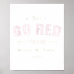 Vintage Lets Go Red Team Kriegsspiel Wettbewerb Zu Poster