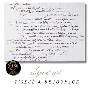 Vintage-Letter-Decoupage Seidenpapier