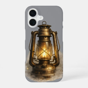 Vintage Leuchtende Petroleumlampe Grau iPhone-Hüll iPhone 16 Hülle