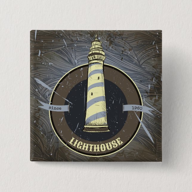 Vintage Leuchtturm | 1960 Button (Vorderseite)