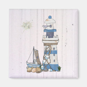 Vintage Leuchtturm Magnet