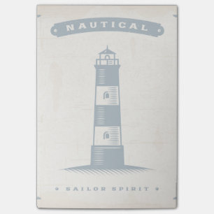 Vintage Leuchtturm Poster 1 Post-it Klebezettel