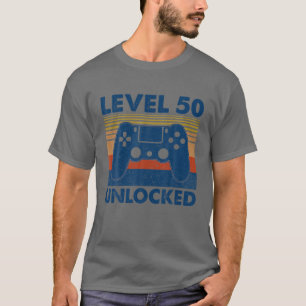 Vintage Level 50 freigeschaltet lustiger Videospie T-Shirt