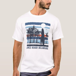 Vintage Lewes Beach Delaware Urlaub 80er Strand So T-Shirt