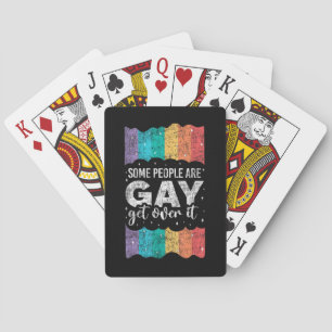 Vintage LGBT Stolz Regenbogen Einige Menschen Sind Spielkarten