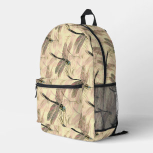 Vintage Libelle Bedruckter Rucksack