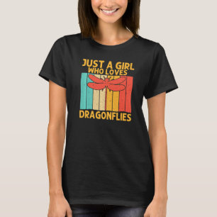 Vintage Libelle für Mädchen Kinder Frauen Insekt T-Shirt