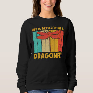 Vintage Libelle für Männer Frauen Libellen Insekt Sweatshirt