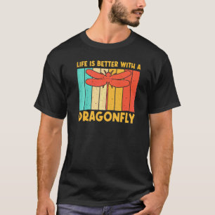 Vintage Libelle für Männer Frauen Libellen Insekt T-Shirt