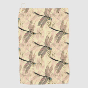 Vintage Libelle Golfhandtuch