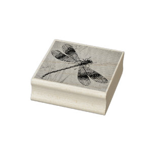 Vintage Libelle Nr. 2 Grass Wasserfarbe Kunst Gummistempel
