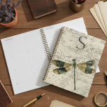 Vintage Libelle Planer<br><div class="desc">Dieses Design verfügt über eine alte Stilzeitschrift mit einer schönen Libelle. Personalisieren Sie es mit Ihrem Nachnamen Initial. Erstellt von der einfachen Farmhouse Press.</div>