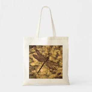 Vintage Libellen Kunst Tragetasche