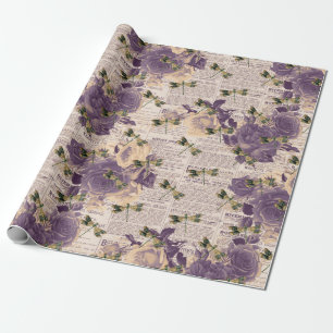 Vintage Libellen Serie Design 6 Geschenkpapier