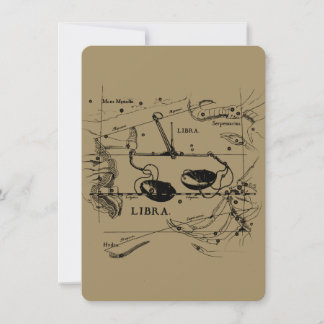 Vintage Libra-Konstellation Hevelius-Stil