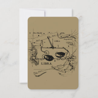 Vintage Libra-Konstellation Hevelius-Stil
