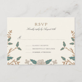 Vintage Library RSVP-Karte RSVP Karte