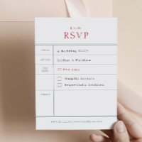 Vintage Library RSVP-Karte
