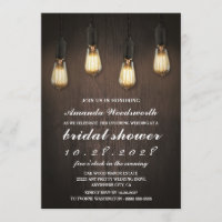 Vintage Lichter Chic Bridal Dusche Einladungen