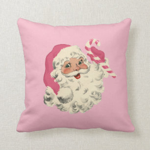 Vintage Lichtfarbe Rosa Santa Kissen