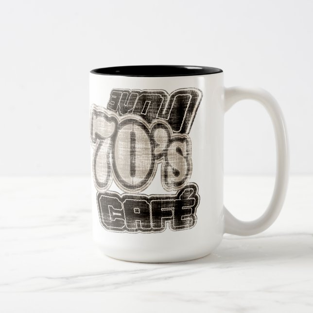 Vintage Liebe 70's Café - Tasse (Rechts)
