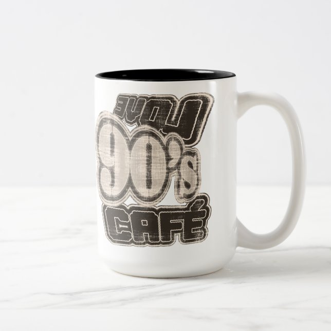 Vintage Liebe 90's Café - Tasse (Rechts)