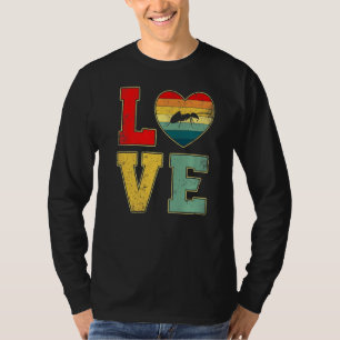 Vintage Liebe Ant Retro 70er 80er Herzzüchtertiere T-Shirt