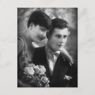 Vintage Liebe aus Frankreich Postkarte