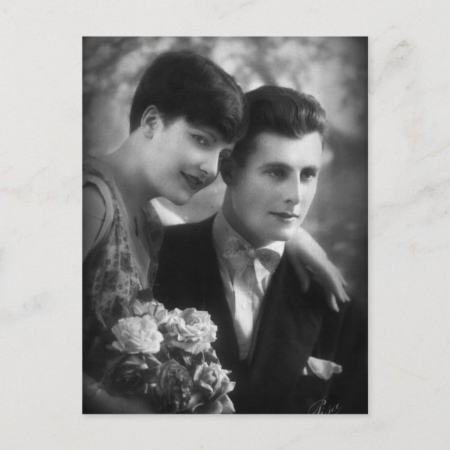 Vintage Liebe aus Frankreich Postkarte (Vorderseite)