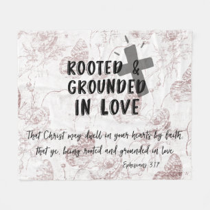 Vintage Liebe Bibel Verse Fleecedecke