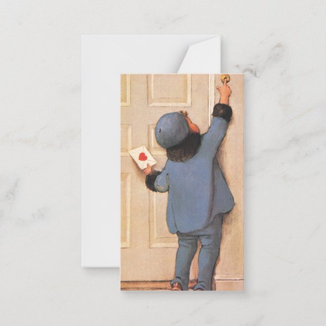 Vintage Liebe Brief von Jessie Willcox Smith Mitteilungskarte (Vorderseite)