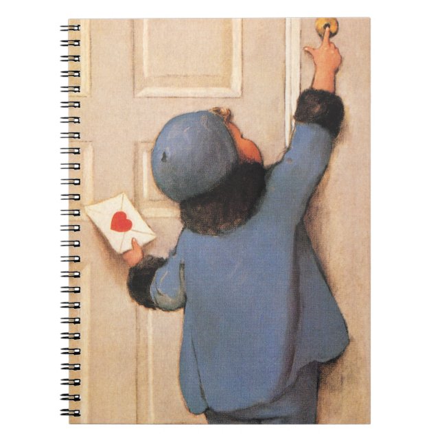 Vintage Liebe Brief von Jessie Willcox Smith Notizblock (Vorderseite)