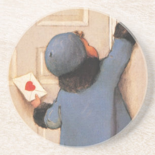 Vintage Liebe Brief von Jessie Willcox Smith Untersetzer