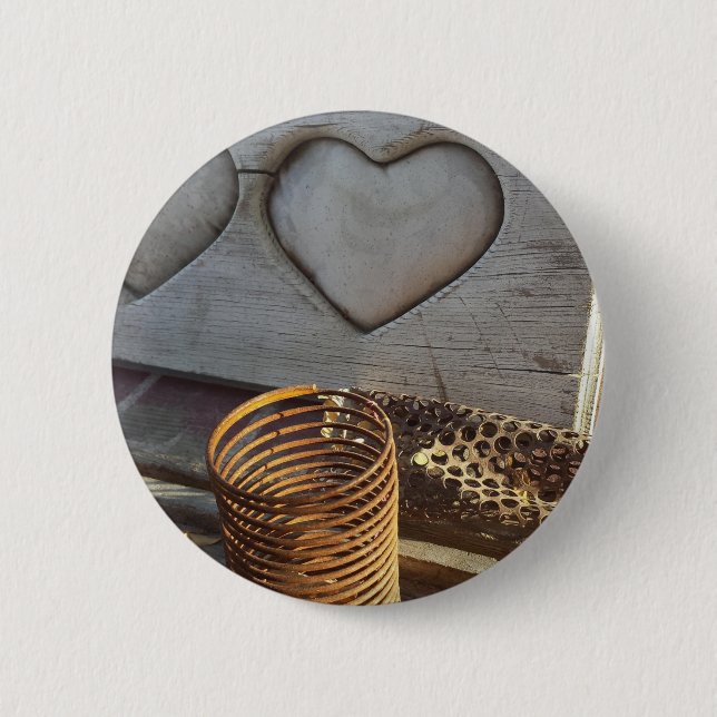 Vintage Liebe Button (Vorderseite)