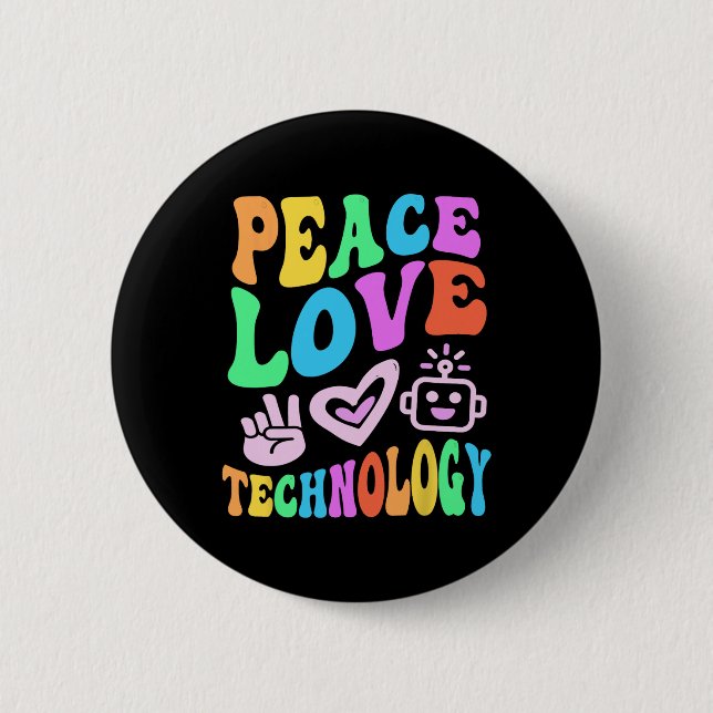 Vintage Liebe Button (Vorderseite)