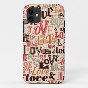 Vintage Liebe iPhone 11 Hülle