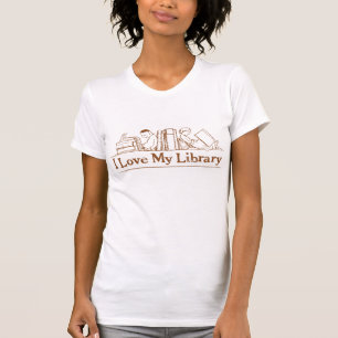 Vintage Liebe der Buch-Illustrations-I mein T-Shirt